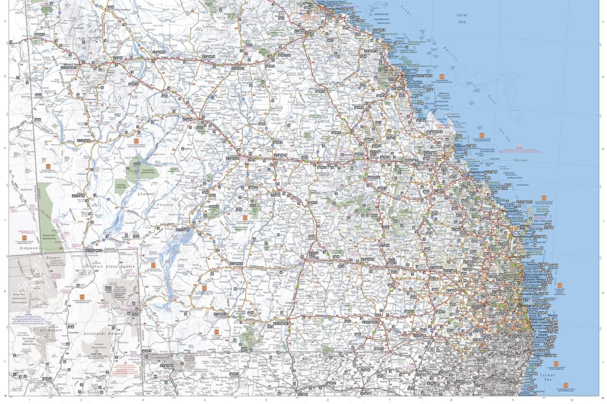 Queensland Handy Map | Hema Maps | A247 Gear