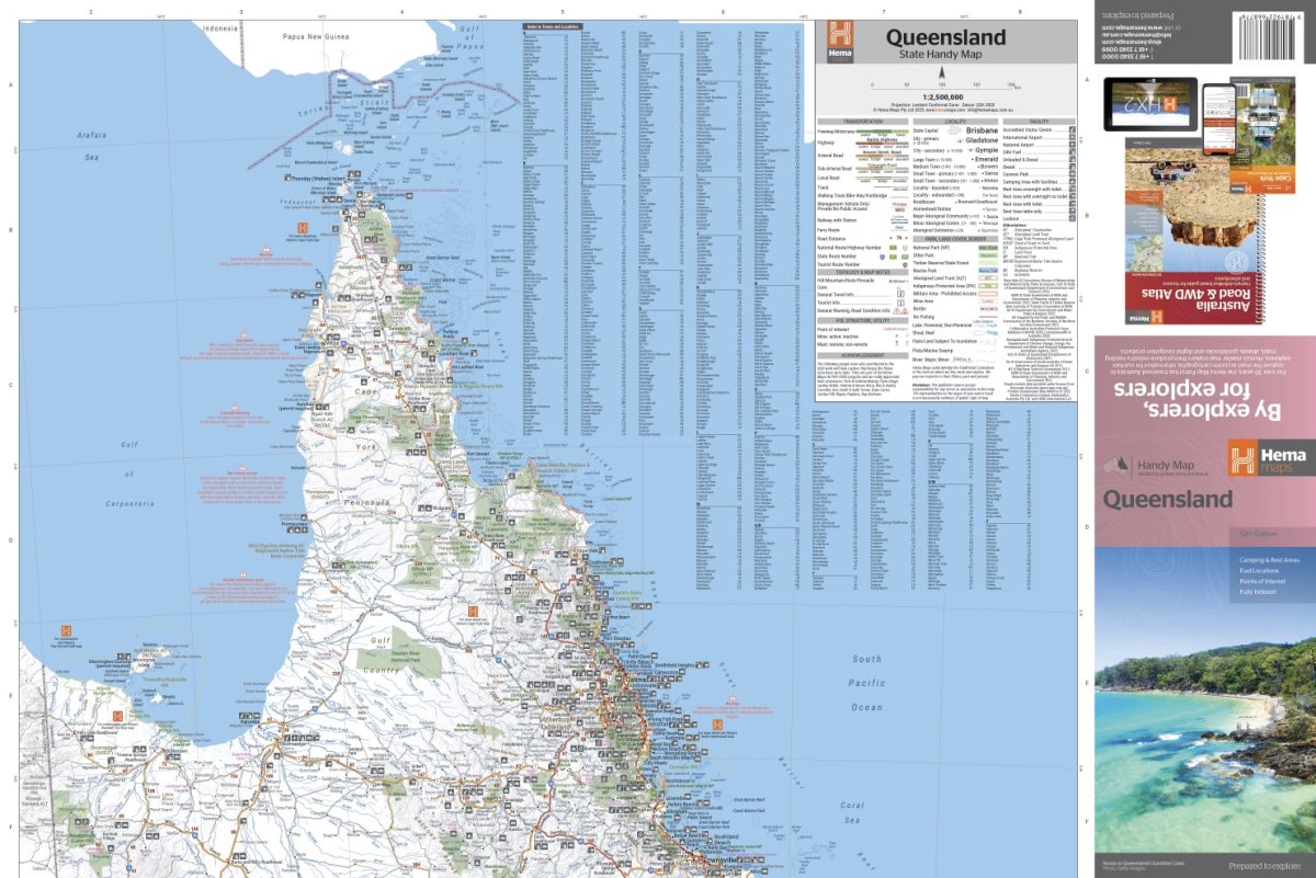 Queensland Handy Map | Hema Maps | A247 Gear