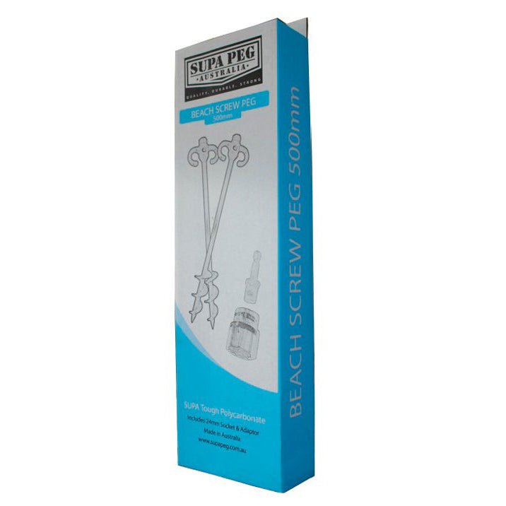 SUPAPEG - Sand Screw Peg 15 x 500mm Kit | Supapeg Australia | A247 Gear