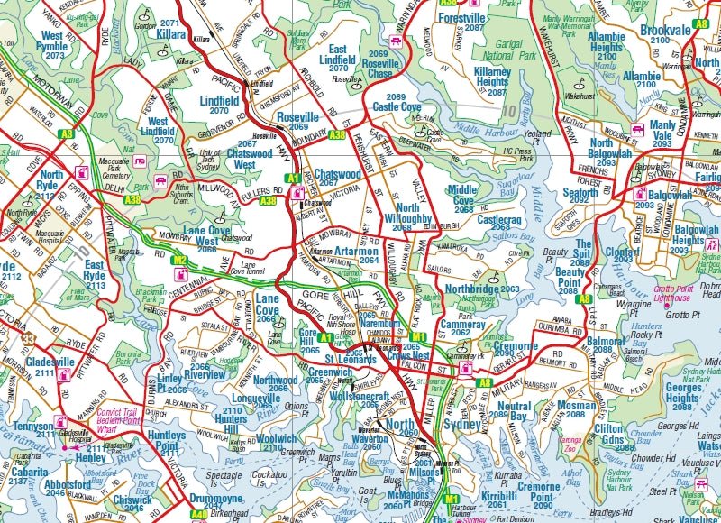 Sydney & Region Map | Hema Maps | A247 Gear