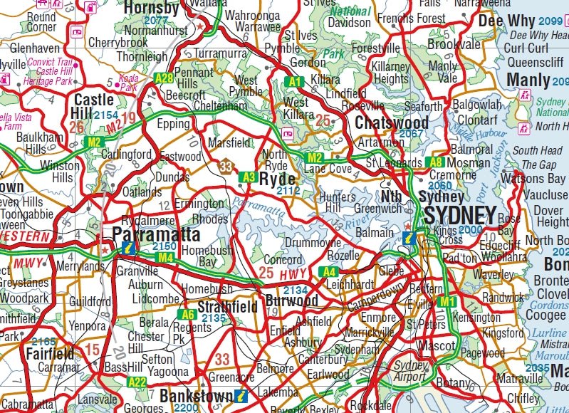 Sydney & Region Map | Hema Maps | A247 Gear