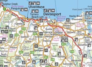 Tasmania Handy Map | Hema Maps | A247 Gear