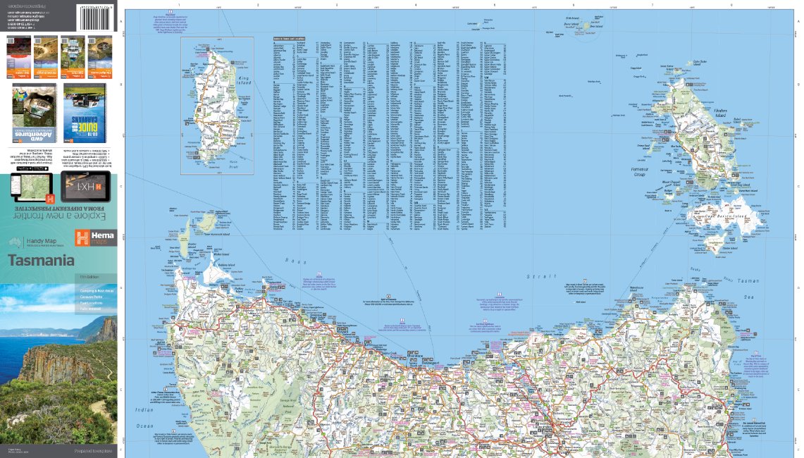 Tasmania Handy Map | Hema Maps | A247 Gear