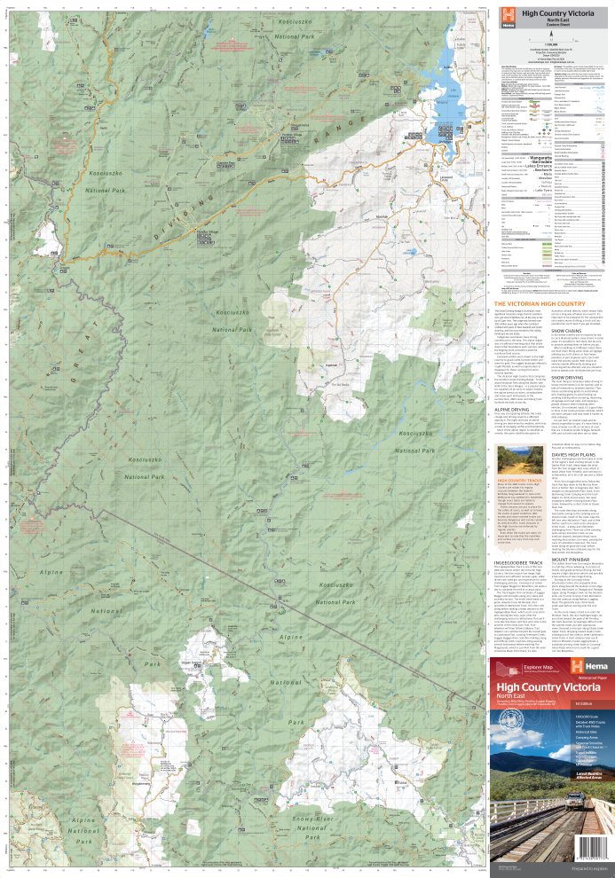 The Victorian High Country - North Eastern Map | Hema Maps | A247 Gear