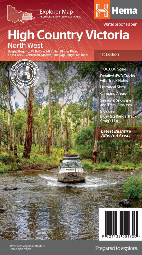 The Victorian High Country - North Western Map | Hema Maps | A247 Gear
