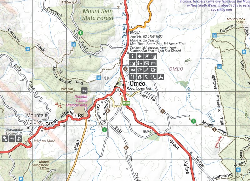 The Victorian High Country - South Eastern Map | Hema Maps | A247 Gear