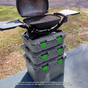TRED GT Storage Box 65L - Shallow - Grey With Green | Tred | A247 Gear