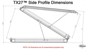 TX27 Hardshell Rooftop Tent 1.4 Double Pop - The Bush Company | The Bush Company | A247 Gear