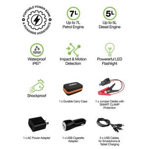 Uniden Waterproof Jump Start Kit | Uniden | A247 Gear