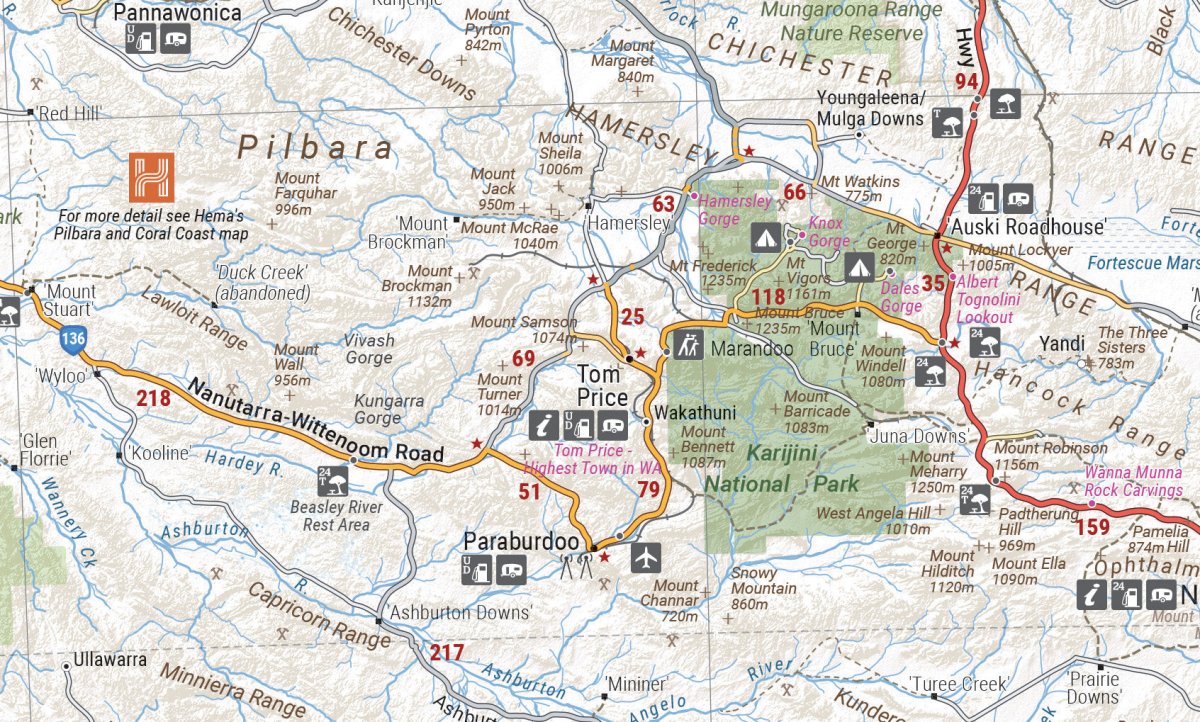Western Australia Handy Map | Hema Maps | A247 Gear