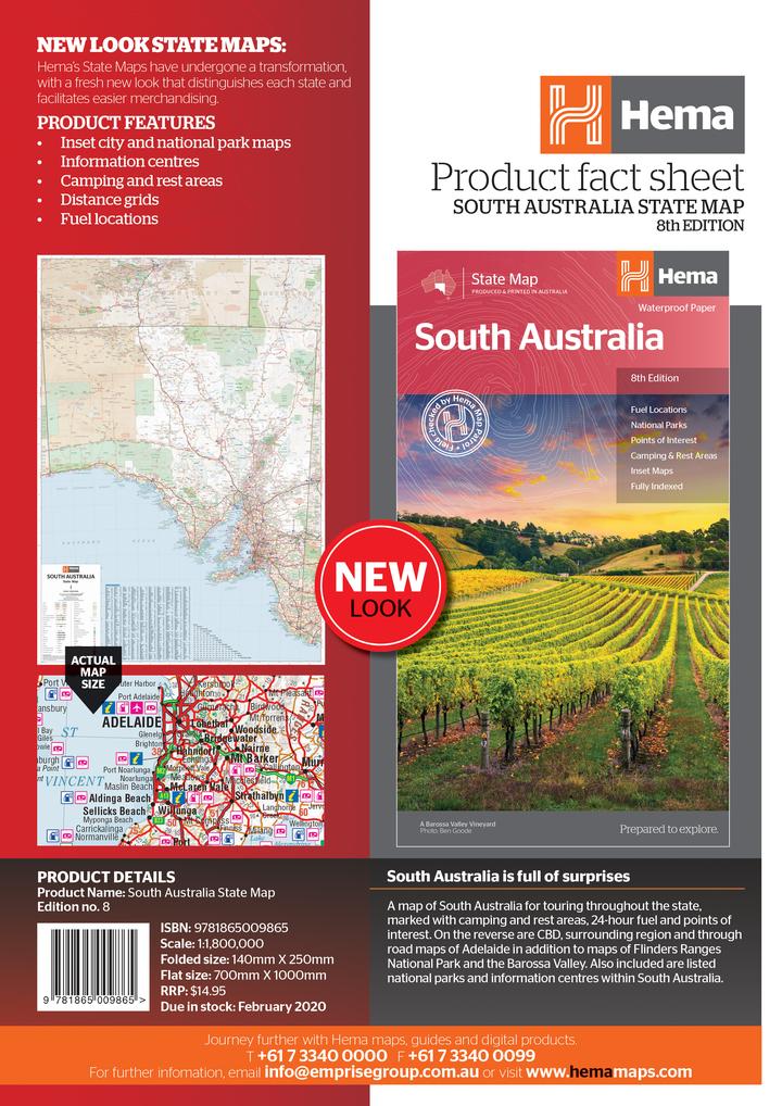 Load image into Gallery viewer, South Australia State Map
