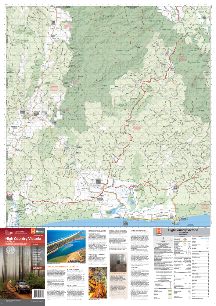 Load image into Gallery viewer, The Victorian High Country - South Eastern Map
