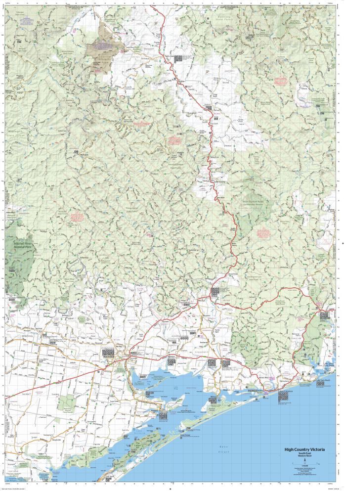 Load image into Gallery viewer, The Victorian High Country - South Eastern Map

