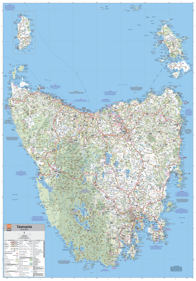 Load image into Gallery viewer, Tasmania State Map
