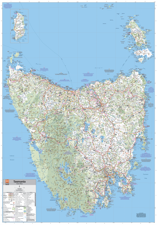 Tasmania State Map