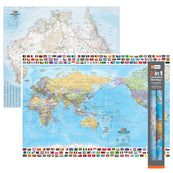 2 in 1 Twin Pack - Australia and World Wall Maps | Hema Maps - Maps | A247 Gear