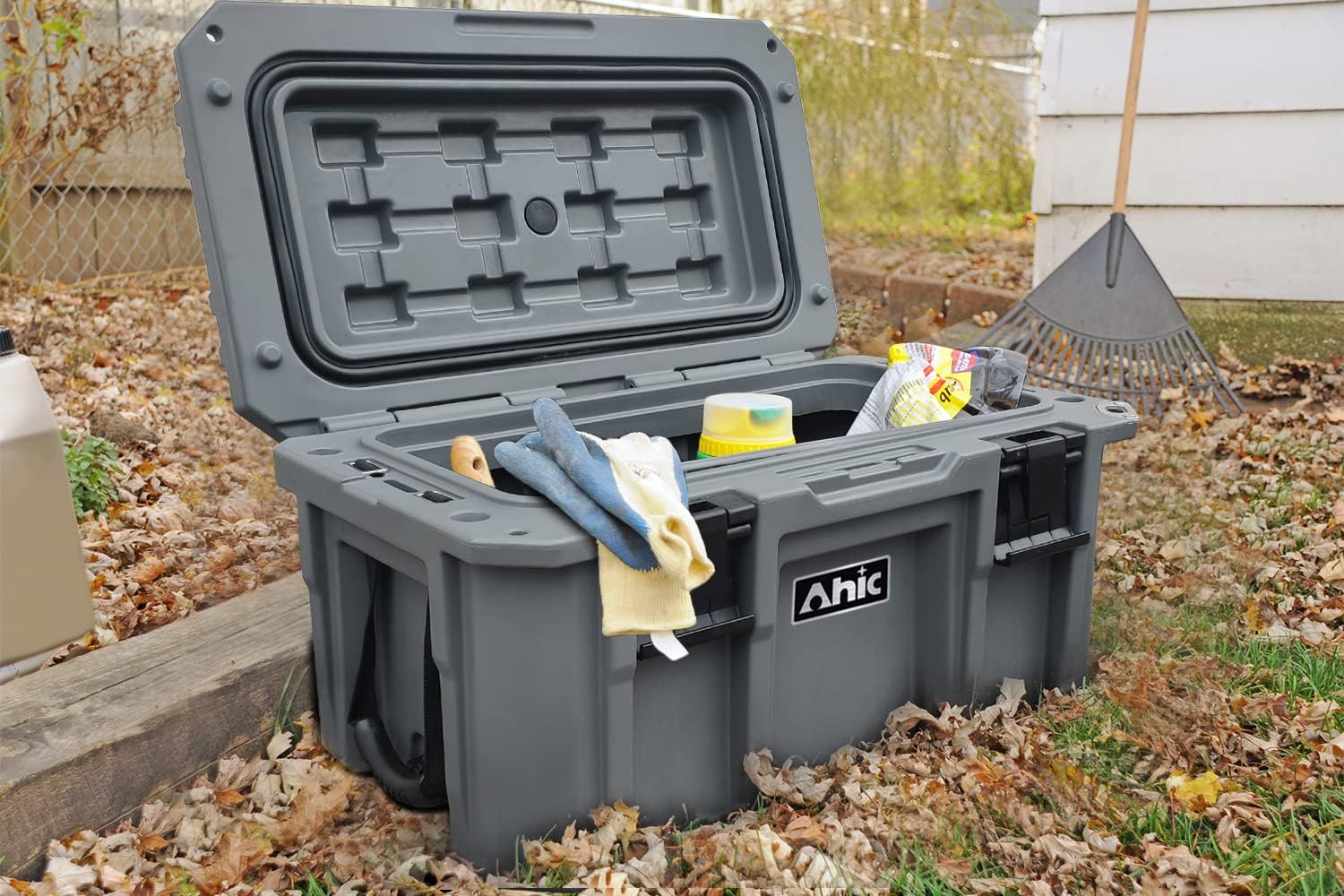 AHIC 50L Premium Tool box with internal basket - Grey