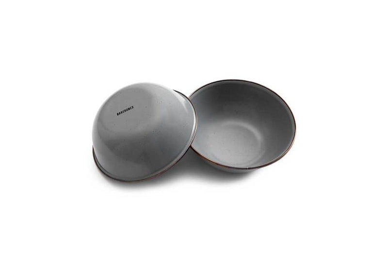 Load image into Gallery viewer, Barebones - Enamel Bowl Set of 2 - Slate Grey
