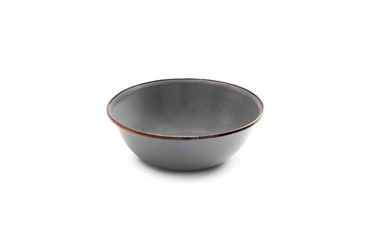Barebones - Enamel Bowl Set of 2 - Slate Grey