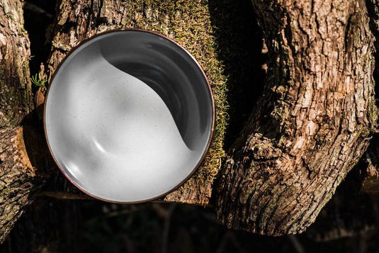 Barebones - Enamel Bowl Set of 2 - Slate Grey