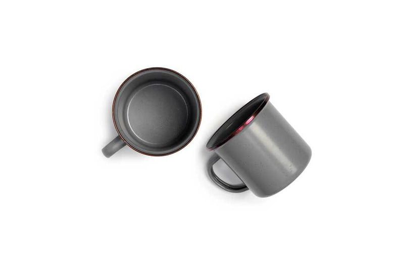 Load image into Gallery viewer, Barebones - Enamel Cup Set of 2 - Slate Grey
