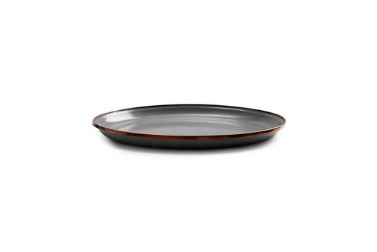 Barebones - Enamel Deep Plate Set of 2 - Slate Grey