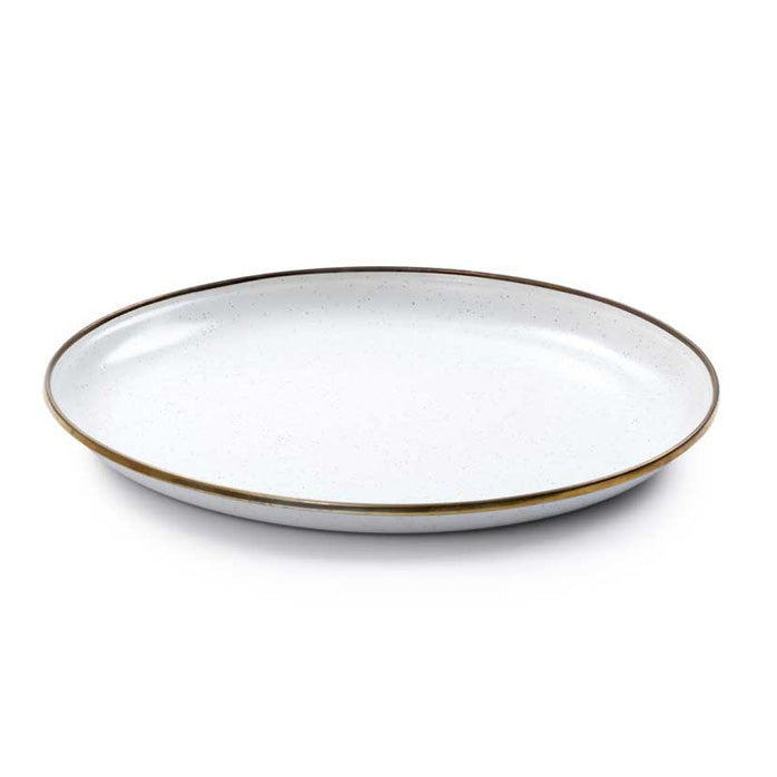 Load image into Gallery viewer, Barebones - Enamel Salad Plate Set of 2 - Eggshell
