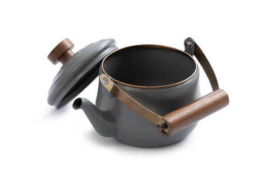 Barebones - Enamel Teapot - Slate Grey
