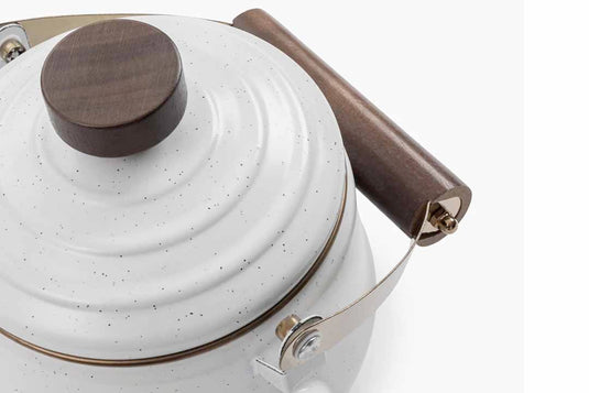Barebones - Enamel Teapot - Egg Shell