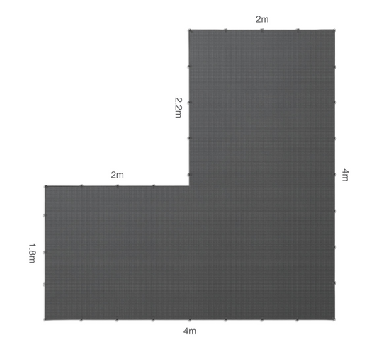 CGear L-Shape Multimat - Outdoor Camping Mat - 4m