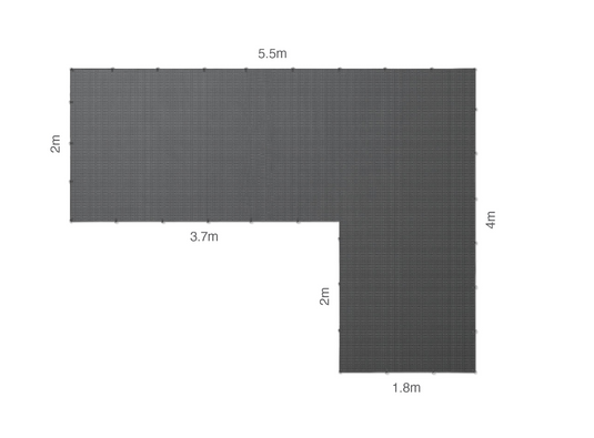 CGear L-Shape Multimat - Outdoor Camping Mat - 5.5m