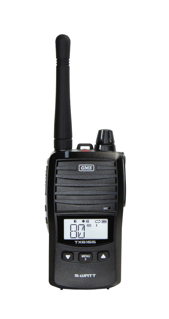 Load image into Gallery viewer, GME TX6165 5/1 Watt UHF CB Handheld Radio including Accessories
