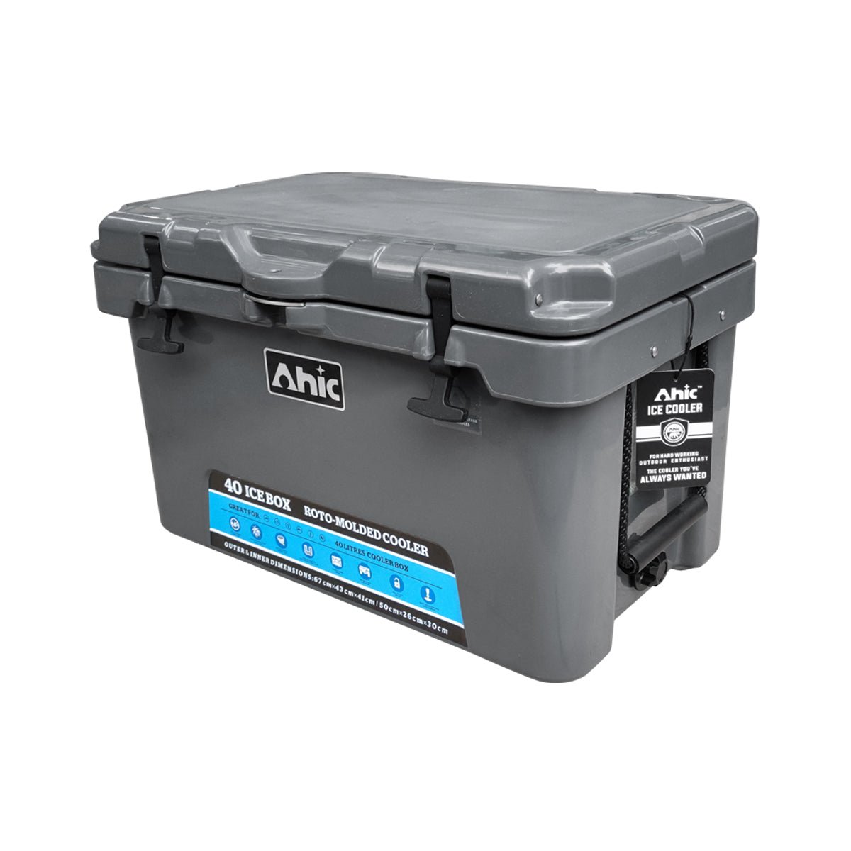 AHIC 45L AHIC Premium ice box - grey | AHIC | A247 Gear