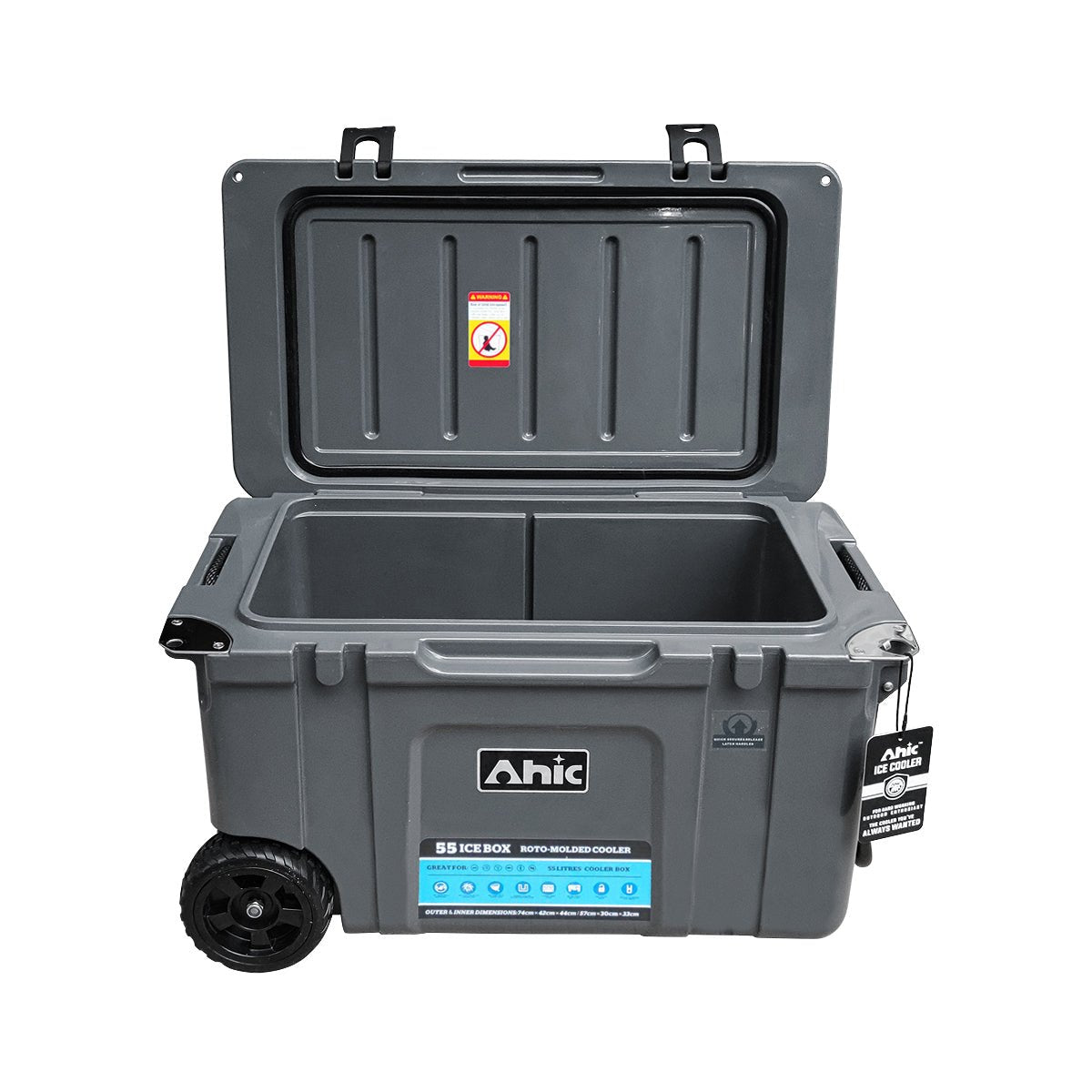 AHIC 55L AHIC Premium ice box with wheels - Grey | AHIC | A247 Gear
