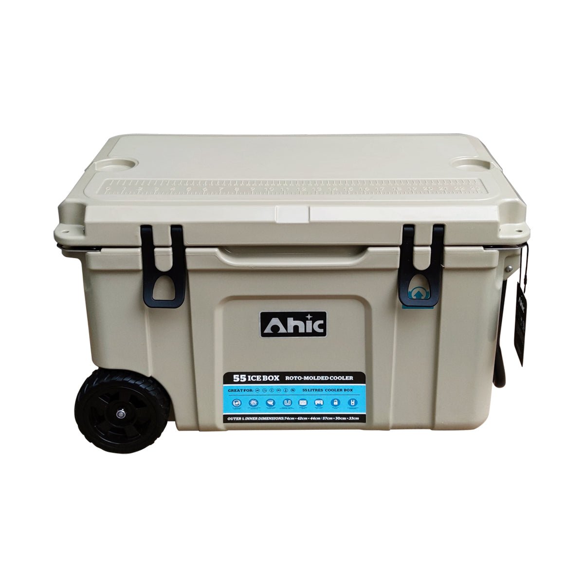 AHIC 55L AHIC Premium ice box with wheels - Tan | AHIC | A247 Gear