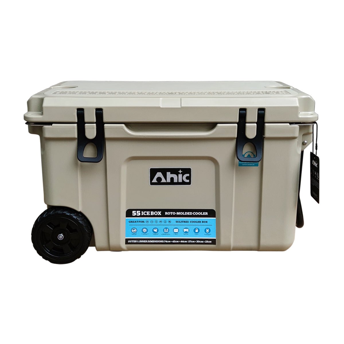 AHIC 55L AHIC Premium ice box with wheels - Tan | AHIC | A247 Gear