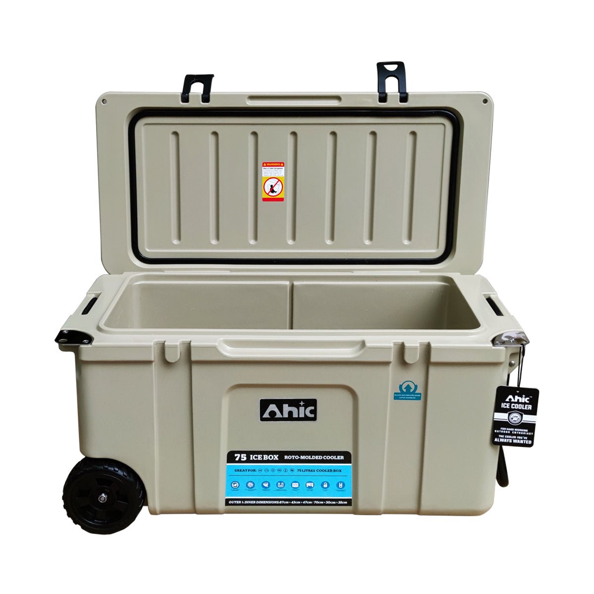 AHIC 75L AHIC Premium ice box with wheels - Tan | AHIC | A247 Gear