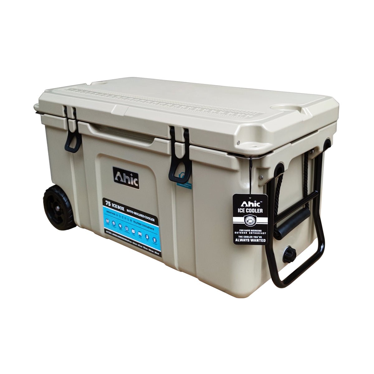 AHIC 75L AHIC Premium ice box with wheels - Tan | AHIC | A247 Gear