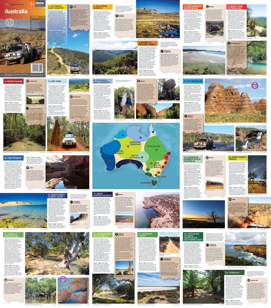 Australia Large Map | Hema Maps - Maps | A247 Gear