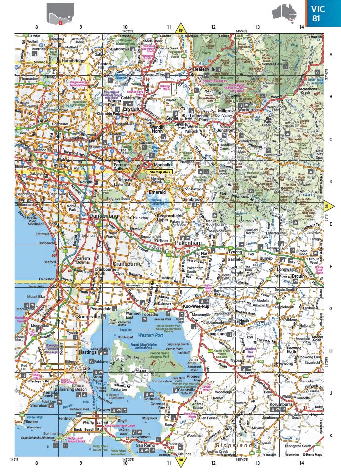 Australia Road & 4WD Easy Read Atlas - 292 x 397mm | Hema Maps - Books | A247 Gear