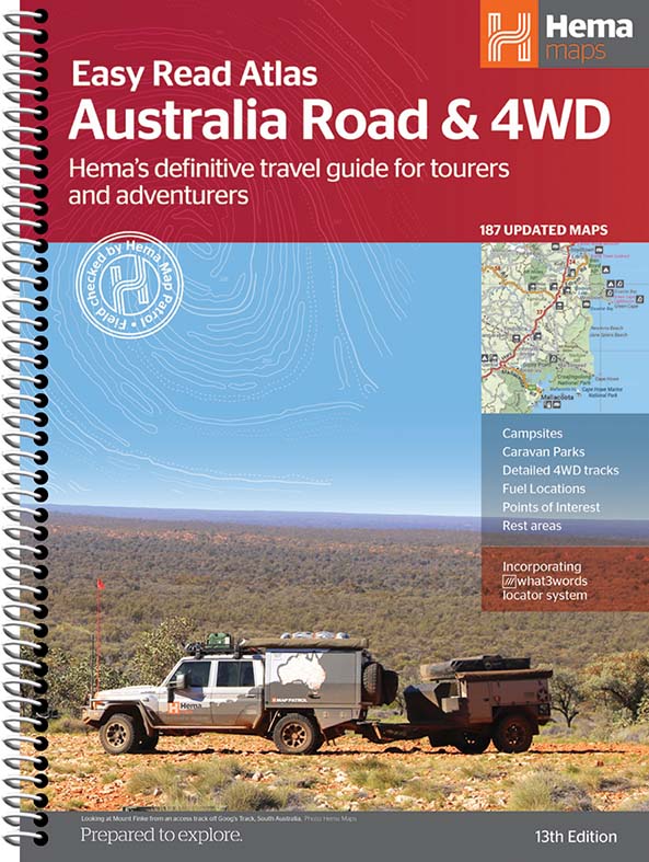 Australia Road & 4WD Easy Read Atlas - 292 x 397mm | Hema Maps - Books | A247 Gear