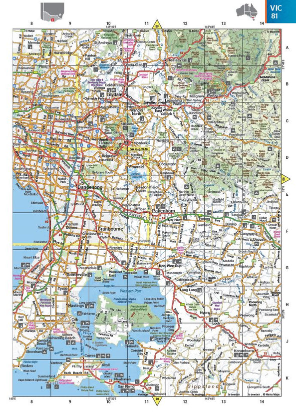 Australia Road & 4WD Handy Atlas - 185 x 248mm | Hema Maps - Books | A247 Gear