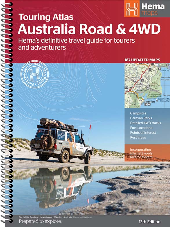 Australia Road & 4WD Touring Atlas - 215 x 297mm | Hema Maps - Books | A247 Gear