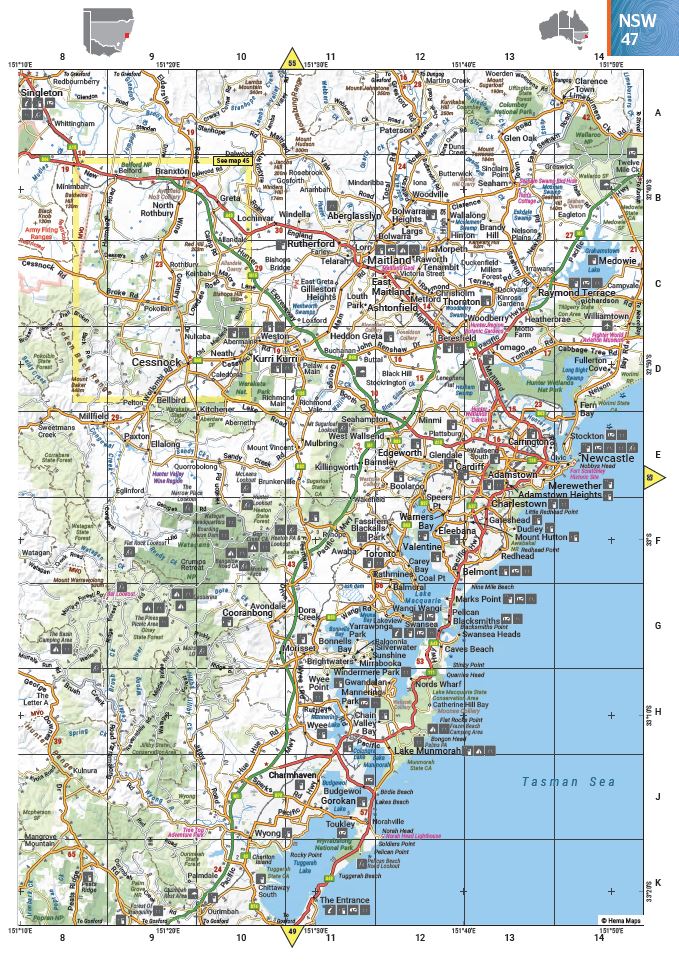 Australia Road & 4WD Touring Atlas - 215 x 297mm | Hema Maps - Books | A247 Gear