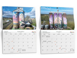 Australian Silo Art Wall Calendar 2025 | Australian Silo Art Trail | A247 Gear