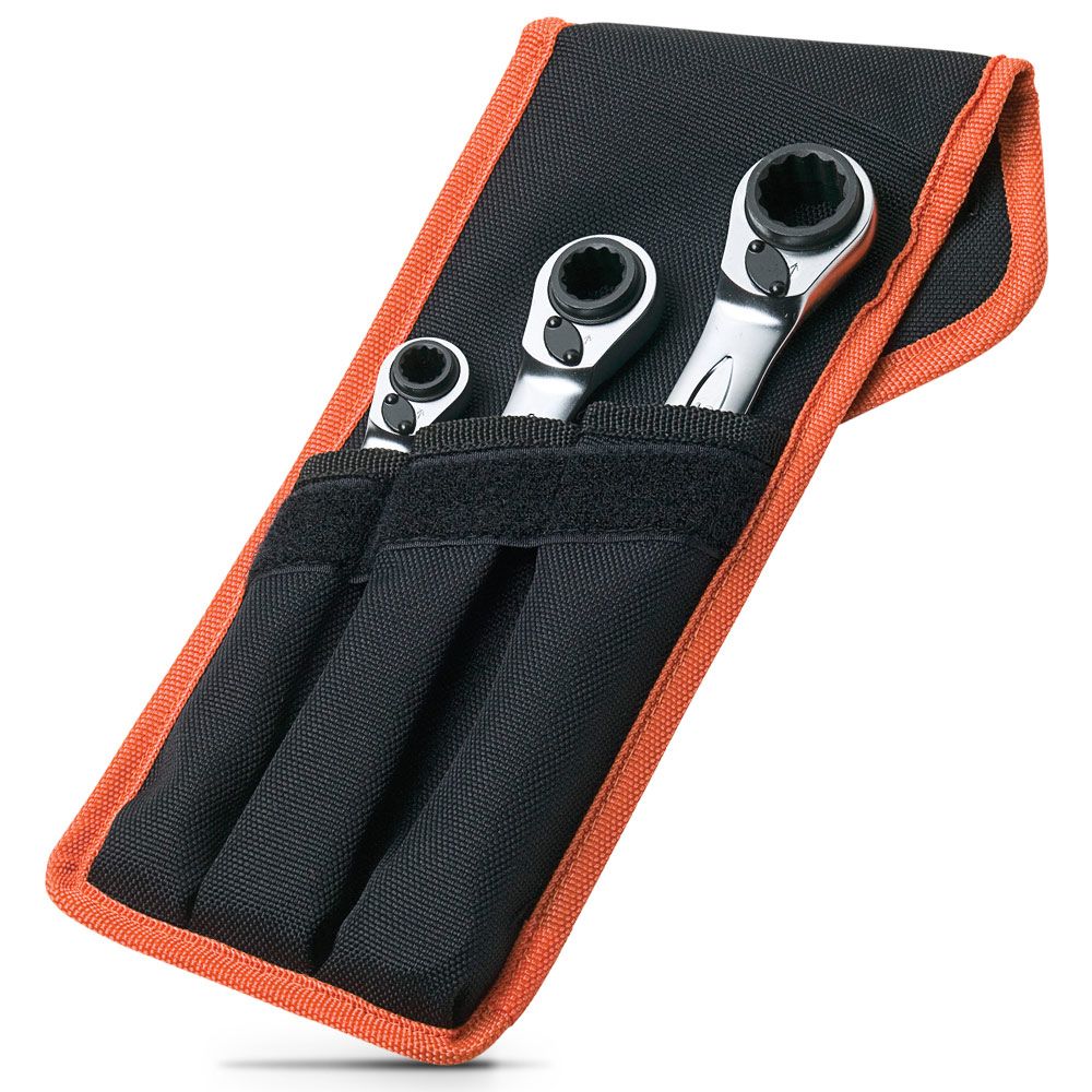 Bahco 3 Piece Reversible Ratchet Spanner Set | Bahco | A247 Gear