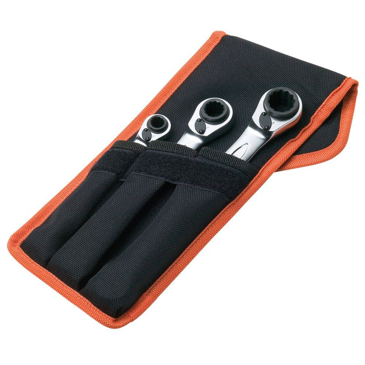 Bahco 3 Piece Reversible Ratchet Spanner Set | Bahco | A247 Gear