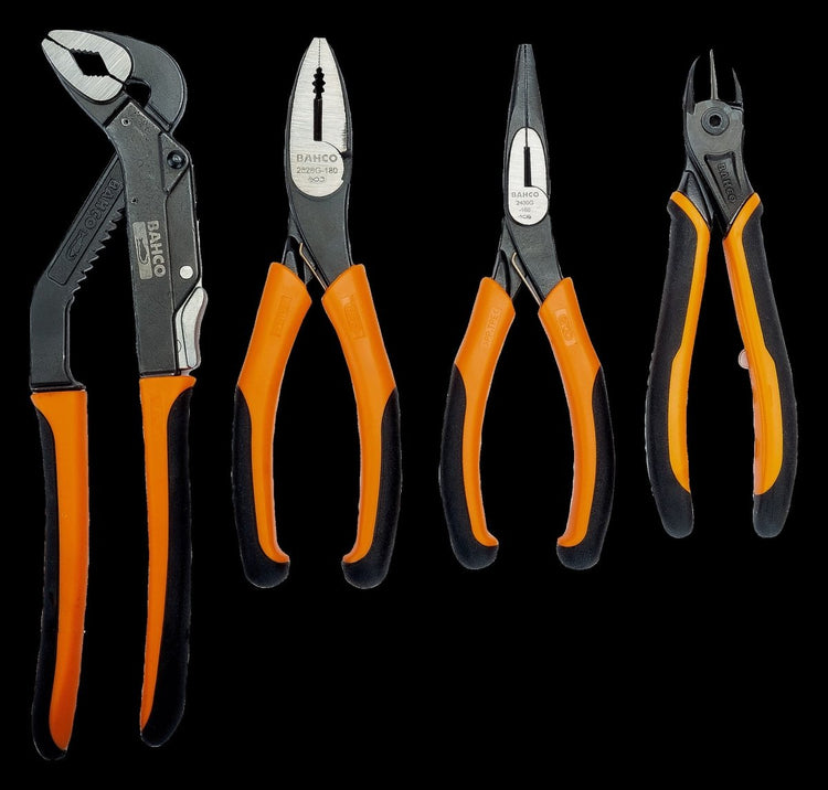 Bahco ERGO All Round Pliers Tool Set - 4 Pcs | Bahco | A247 Gear