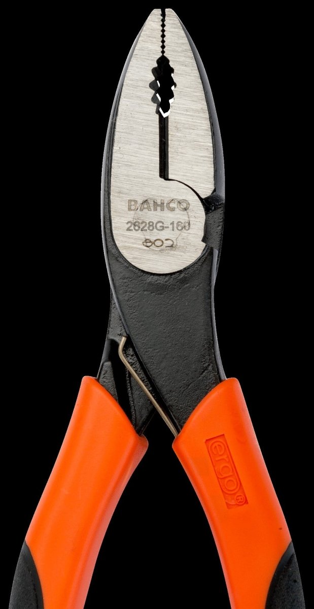 BAHCO ERGO Combination Pliers with Dual - Component Handle and Phosphate Finish | Bahco | A247 Gear