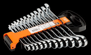 BAHCO Metric Combination Ratcheting Wrench Set - 12 Pcs/Plastic Holder | Bahco | A247 Gear